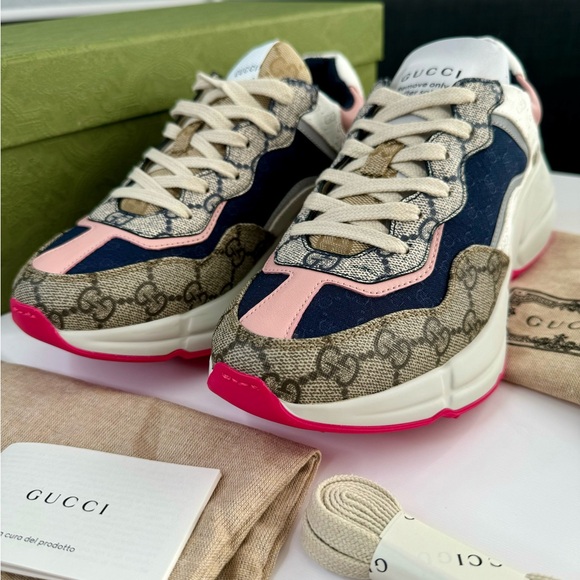 Gucci GG Rython Low Top Sneaker / Women’s Size 37 - Picture 6 of 8
